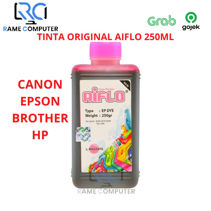 TINTA REFILL AIFLO UNTUK PRINTER Canon Epson HP Brother ISI 250ML