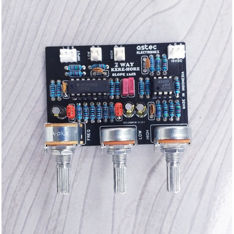 Jtterang Kit Crossover Aktif 2 Way Kere-Hore Stereo Mono