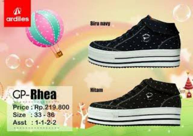 SEPATU Anak SOL 4CM SIZE33 33- 36 SEPATU SNEAKERS ANAK CEWEK SEPATU SNEAKER ANAK CEWE ARDILES RHEA