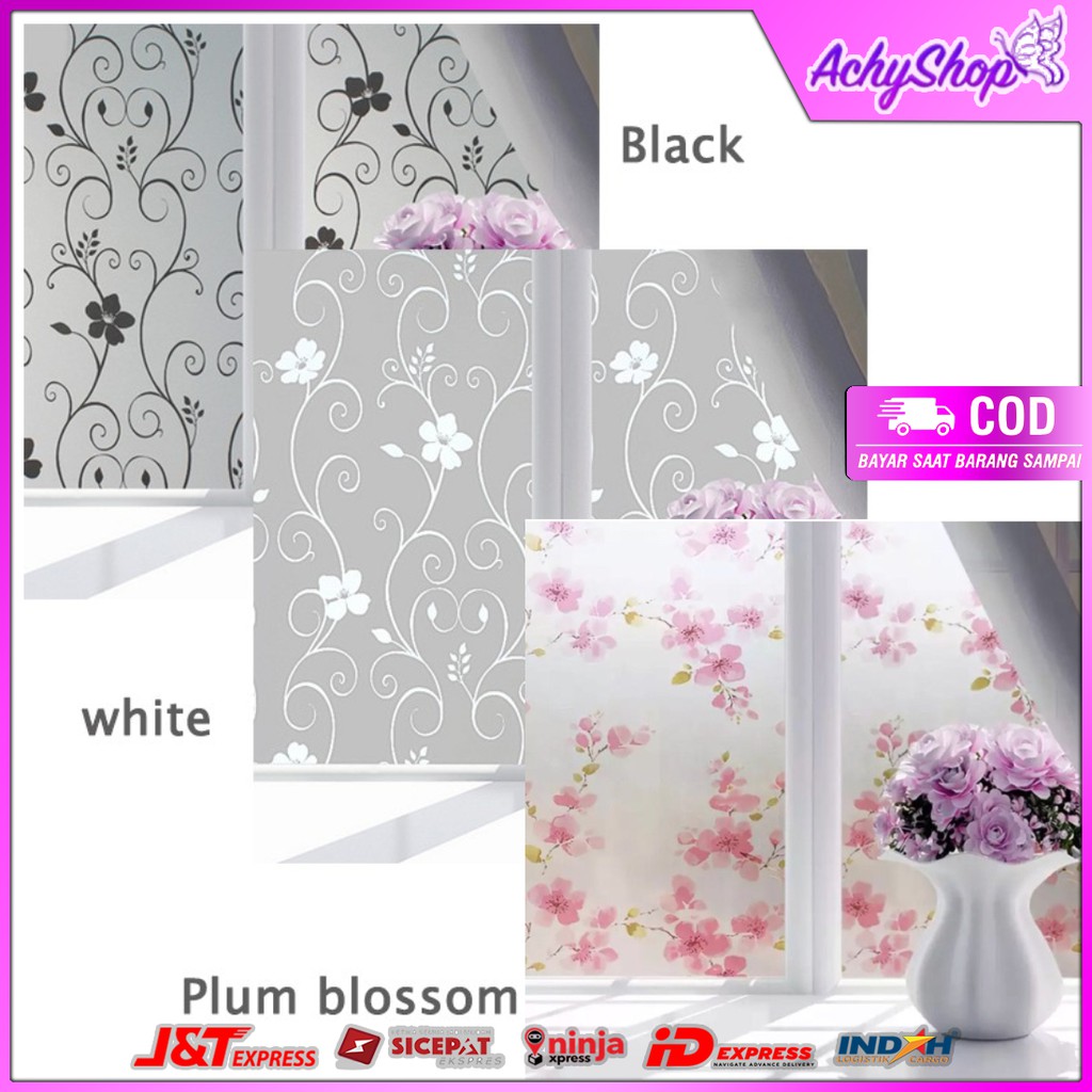 STICKER KACA 90cm x 100cm / Stiker Kaca Film Jendela Rumah 90cm x 100cm sandblast / sunblast