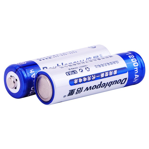 Baterai AA 1200mAh DoublePow 1 Pcs Baterai Recharge Rechargeable Baterai isi ulang Battery Recharge