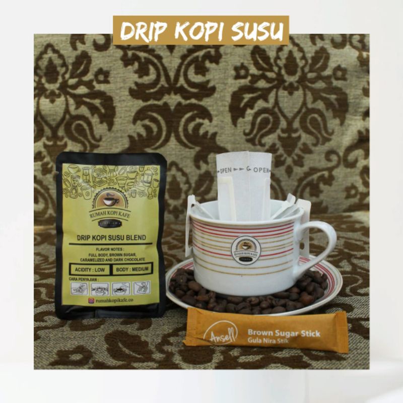 

drip kopi susu blend