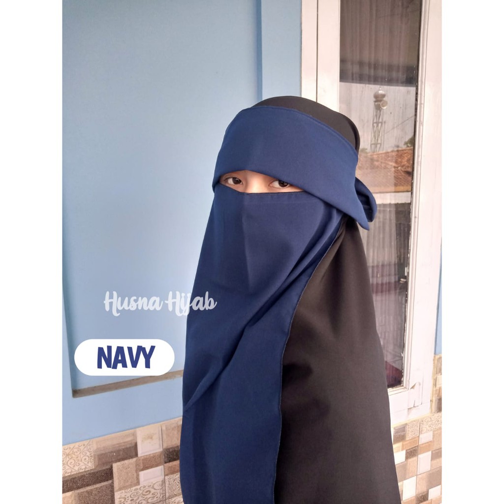 [HUSNA HIJAB] CADAR BANDANA PONI / Niqob Bandana Poni / Cadar Poni