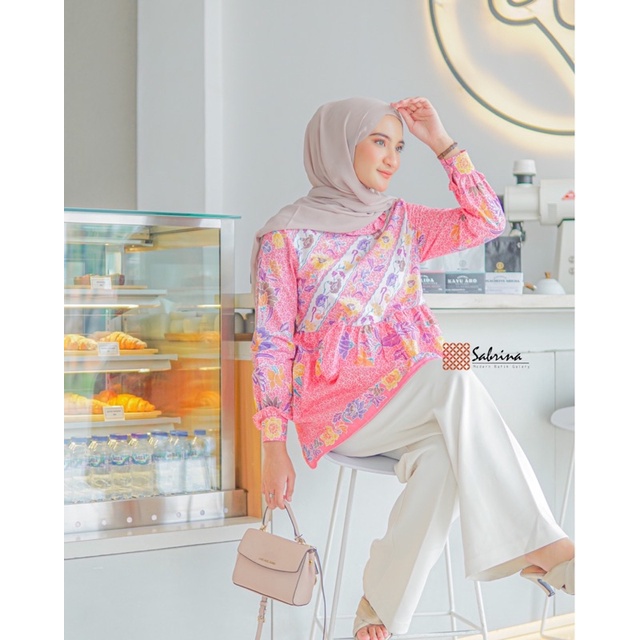 Ayana Blouse Batik Cantik Modern Wanita Stylish Modis Soft Kombinasi