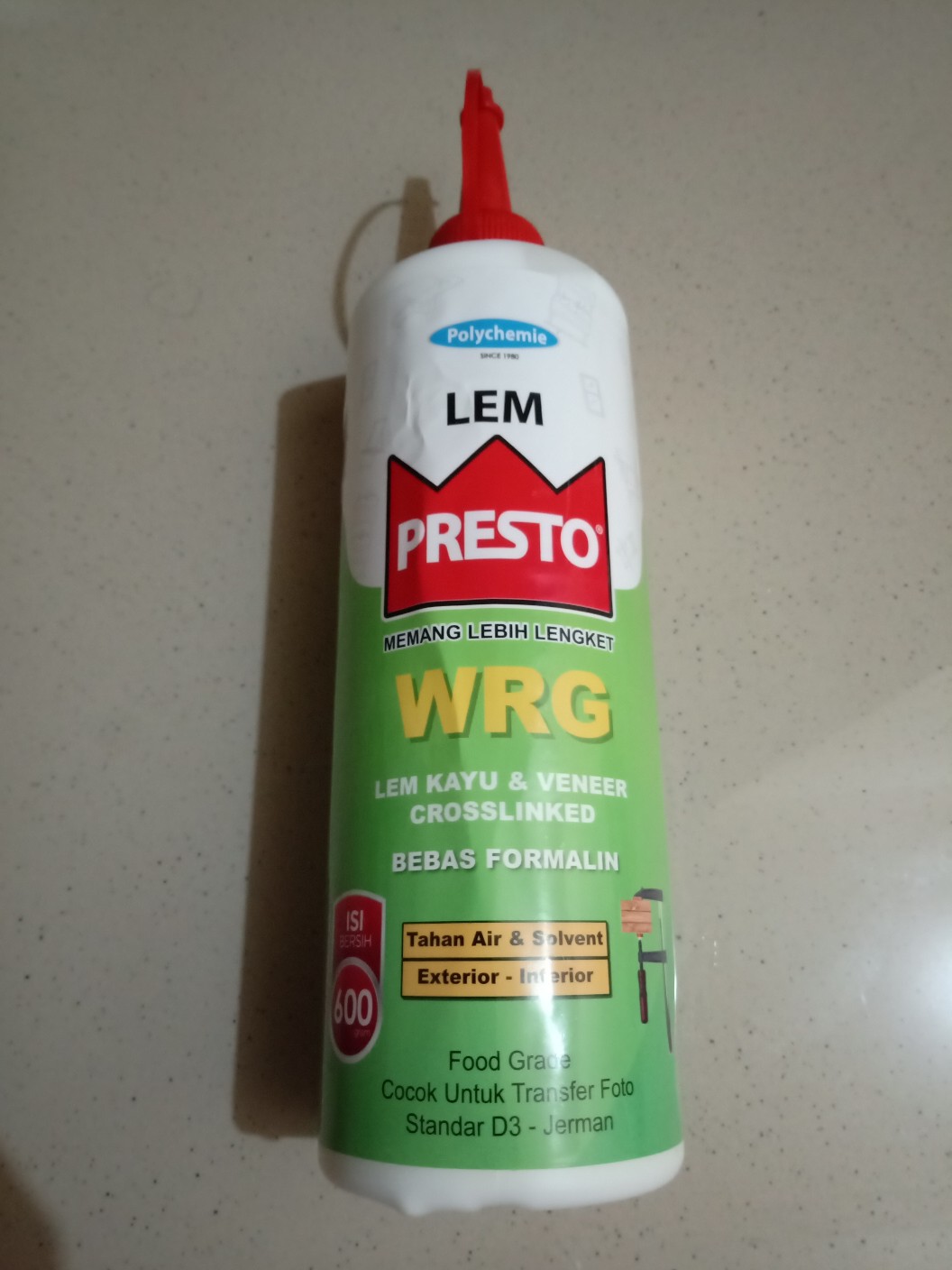 Lem Kayu Crosslinked Presto Wrg 600g Waterproof Produk Polychemie Asia Pacific Permai