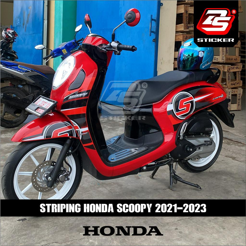 Stiker Scoopy New 2021 Decal Striping Scoopy 2021 Premium Racing DS0001