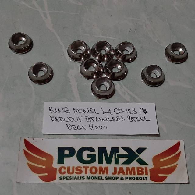 Ring Monel L4 Stainless Steel Model Cones atau Kerucut Drat 8mm