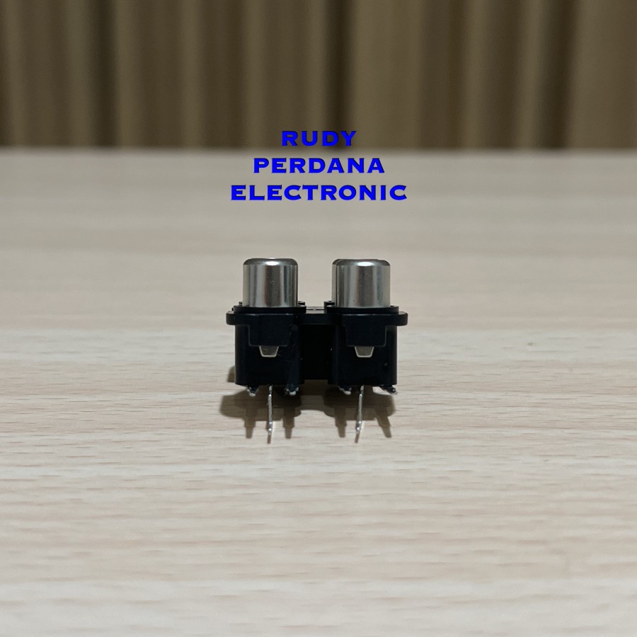 SOCKET SOKET RCA FEMALE 4 PIN LUBANG PCB DIP TANCAP BELL