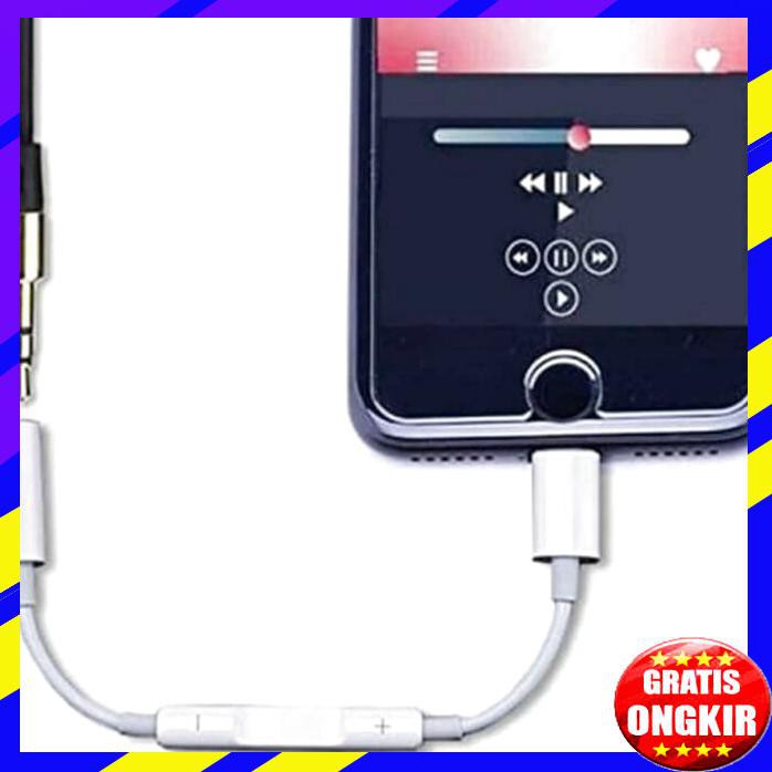 ACC HP LIGHTNING TO AUX 3.5MM AUDIO HANDPHONE JACK ADAPTER IPHONE MH020