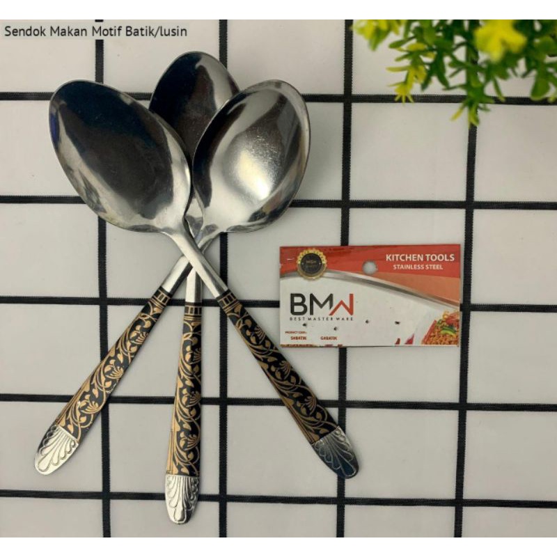 Sendok Makan Motif Batik 12pcs