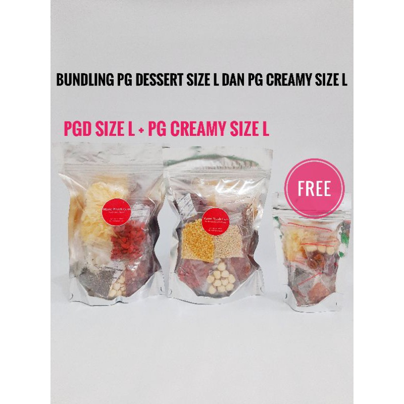 Bundling PG Dessert size L dan PG Creamy size L Free 1pack spt gbr