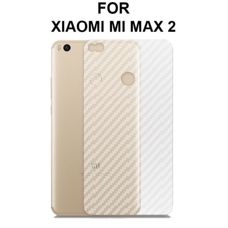 GARSKIN Sticker Carbon Xiaomi Mi Max 1 Mi Max 2 6.44 inchi Skin Fiber Carbon Transparan