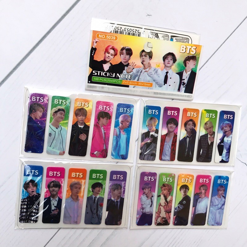 Sticky Notes BTS Set isi 4 Pack Pembatas Buku