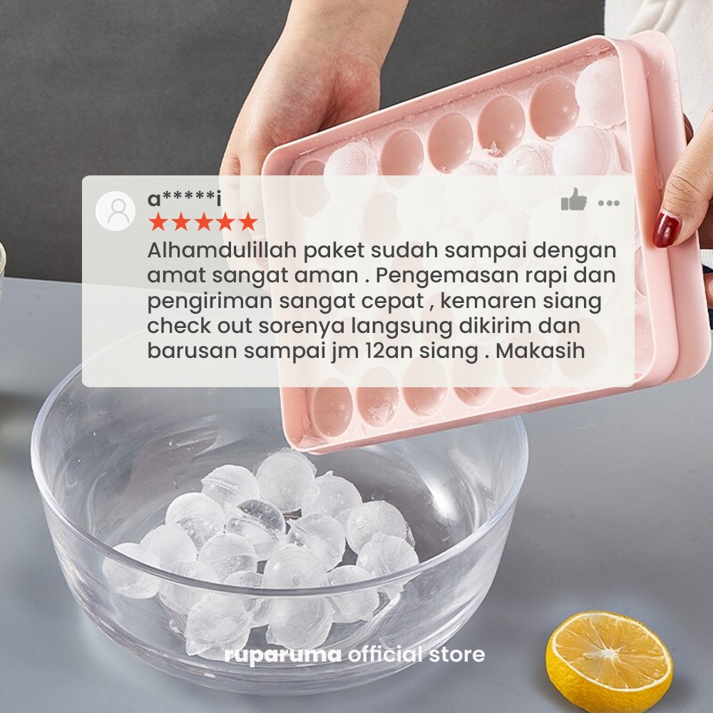 Cetakan Es Batu Bulat 33 Round Ice Cube Tray