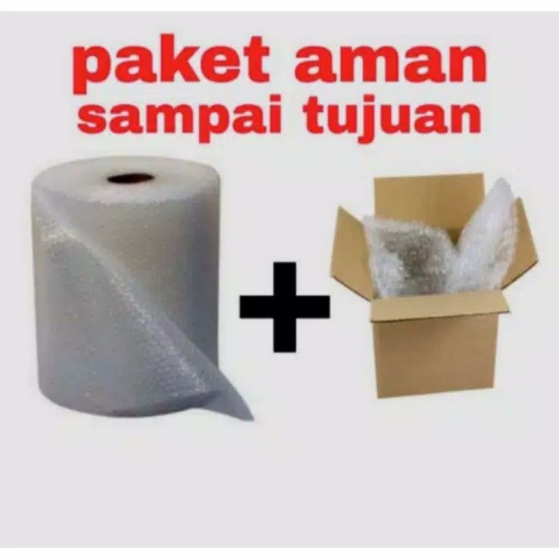 Bubble wrap + kardus/ packing tambahan-buble+kardus