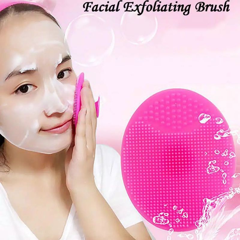 Sikat Pembersih wajah Silikon - Sikat Pembersih Komedo Silikon Face Cleanser