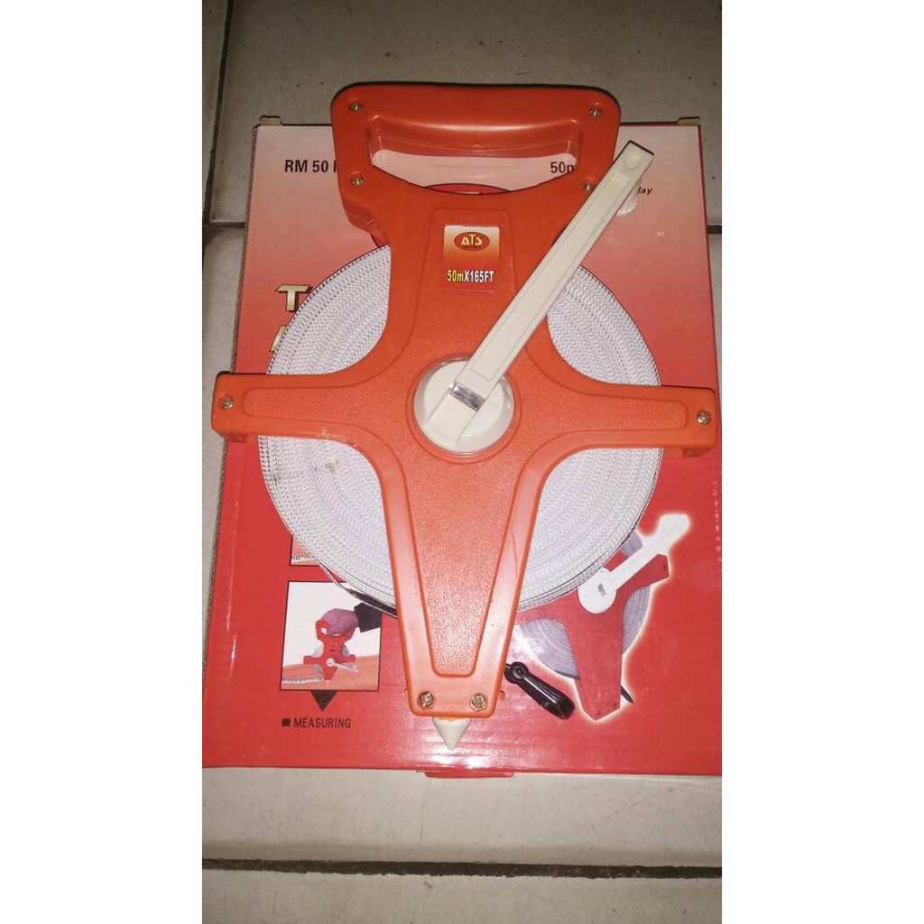 meteran gulung 50 meter / meteran roll / meteran tancep 50 meter to