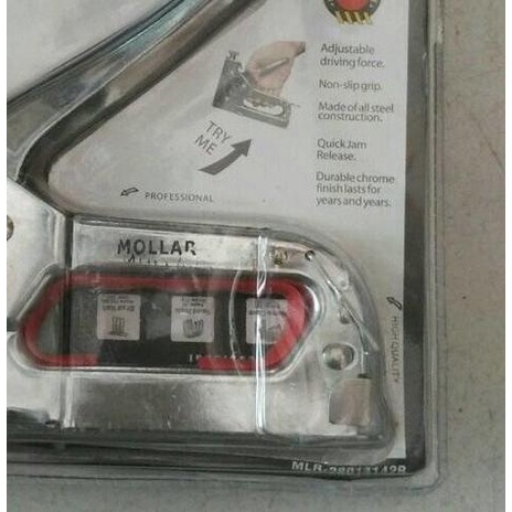 

➢ Staple Gun / Staples Tembak / Staples Jok / Hekter MOLLAR 3 in 1 ✰