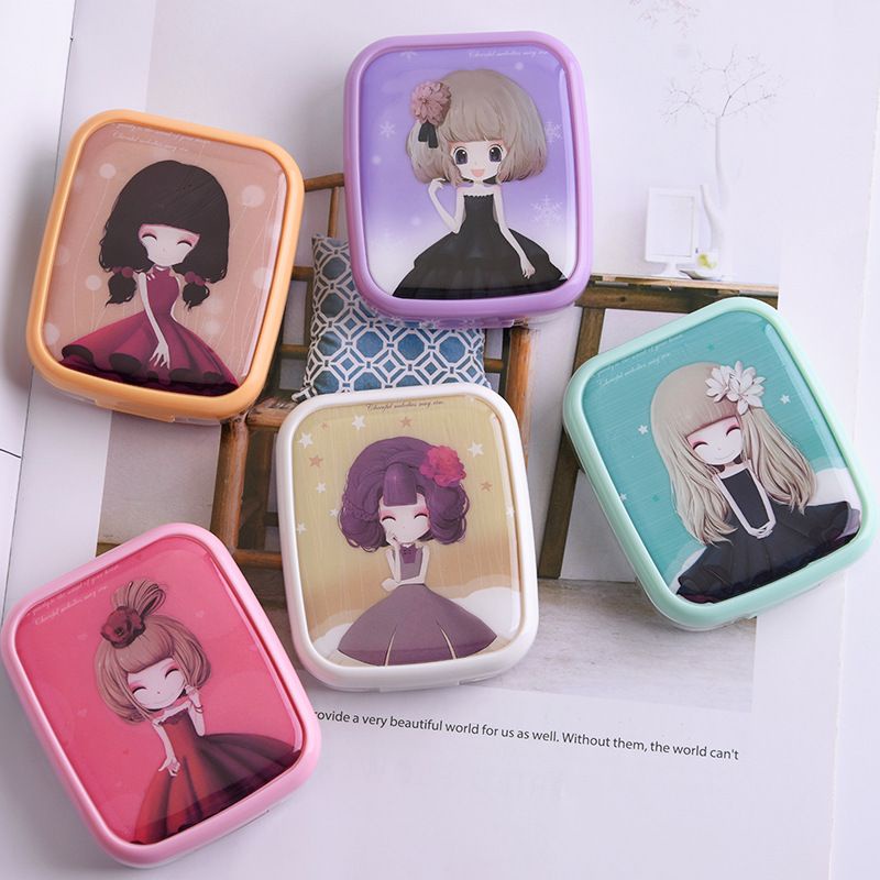 Tempat softlens lengkap karakter cartoon cute fashionable girl