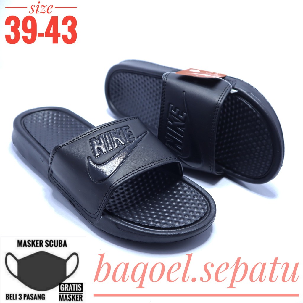 SANDAL NIKE BENASSI SLIDE SENDAL SLIP ON SPORT KASUAL IMPORT PREMIUM PRIA WANITA MADE IN VIETNAM