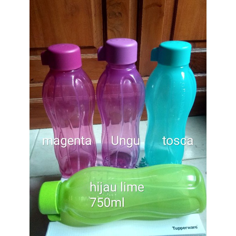 Tupperware botol minum botol ECO 750ml tutup ulir 1pcs