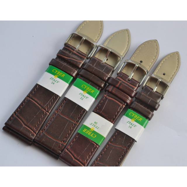 Strap tali jam tangan kulit coklat