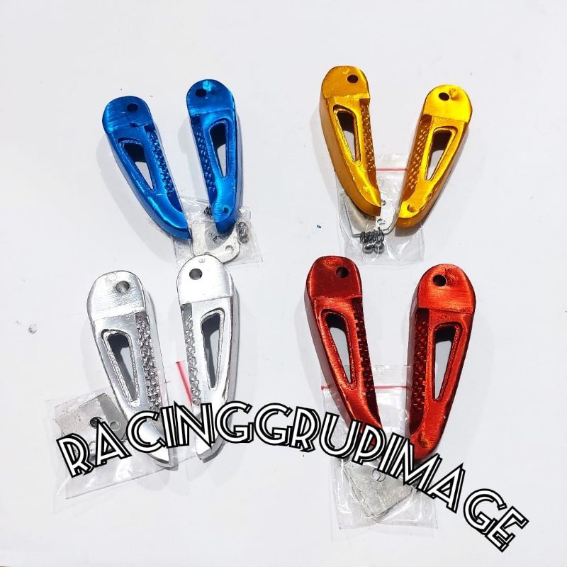 STEP BELAKANG HONDA BEAT VARIO SCOOPY CHROME CROM CROME BLUE GOLD RED