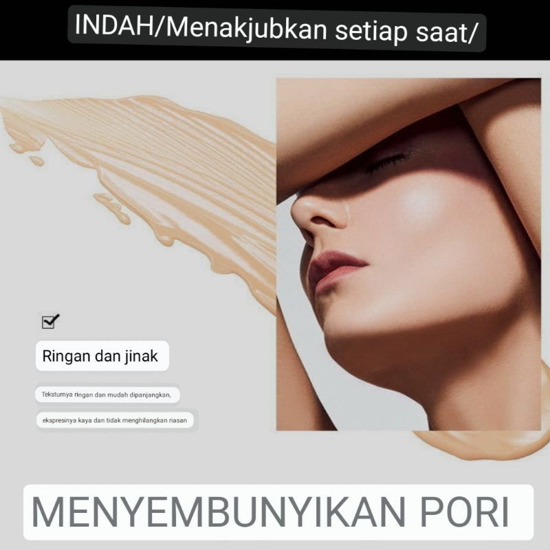 Medan Termurah GoldTube Foundation concealer YZS professional face base makeup concealer