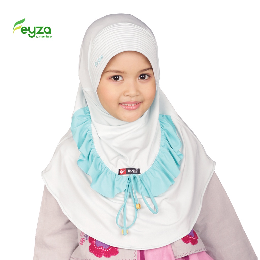 Hijab Anak - Feyza Erlisa - Hijab Anak Bergo Instan Bahan Kaos Usia 4-5 Tahun - Rempel Anak