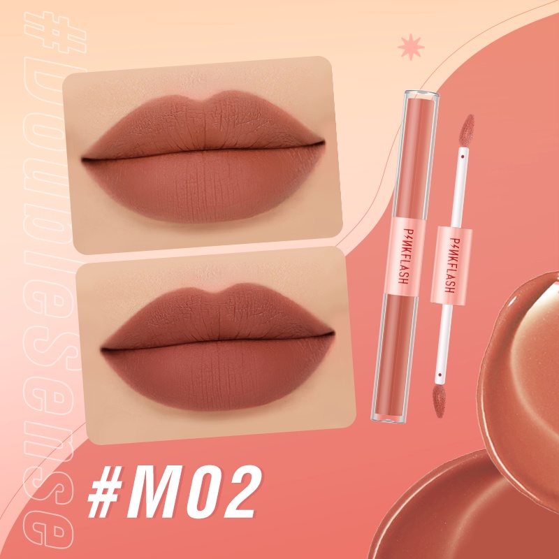 ❤ MEMEY ❤ PINKFLASH Duo Lipgloss | Matte Lip Cream PF-L13