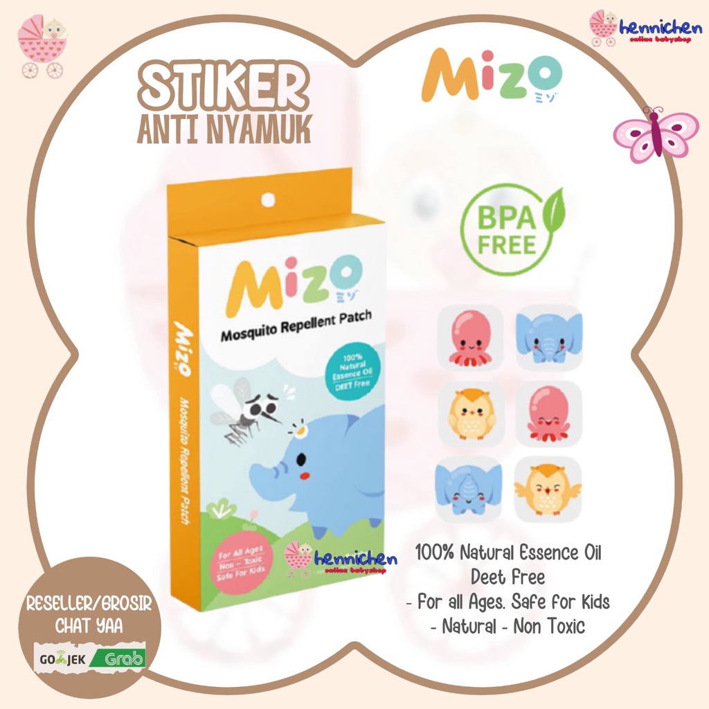 Mizo by Nokito stiker anti nyamuk/penangkal/usir/sticker nyamuk