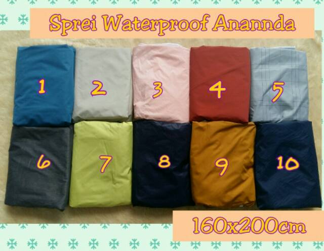 Sprei Waterproof Anti Ompol Polos Anannda