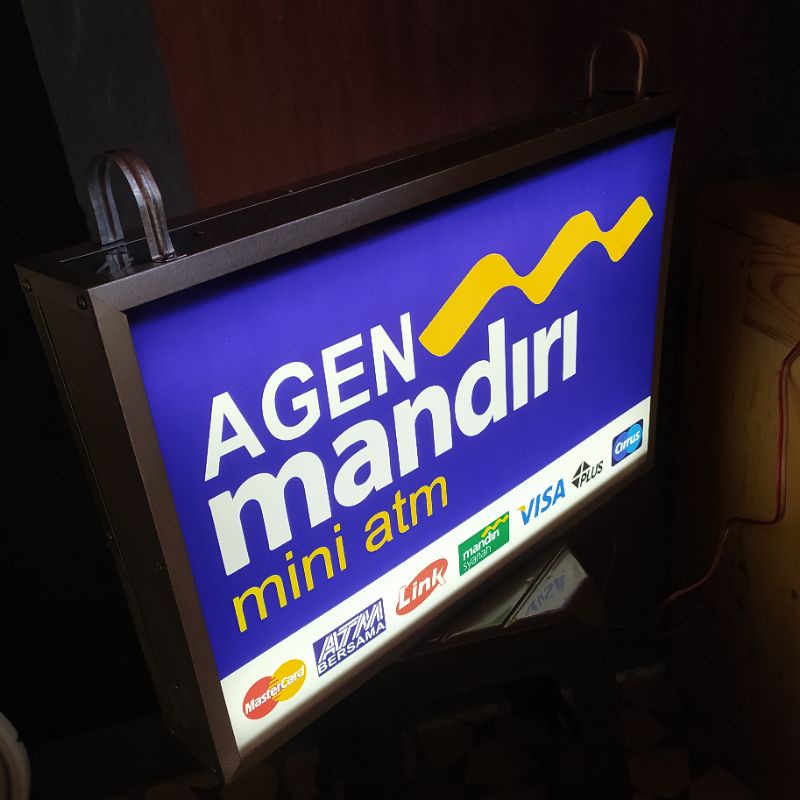 NeonBox Slim 2sisi 70x50,70x40,60x40 Akrilik, Backlite, Sticker vinyl + LAMINASI. Bidan, Perawat, Do