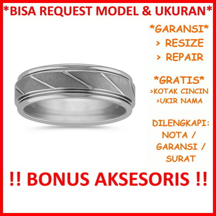 Bisa Pesan Model Cincin Kawin Perak Tunangan Nikah Garansi Silver Asli Gratis Tulis Ukir Nama Id130