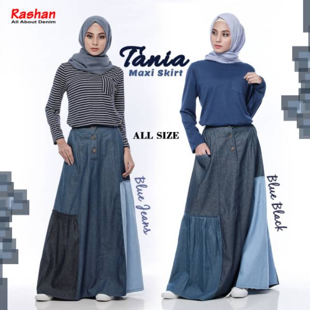 ROK JEANS TANIA MAXI SKIRT By RASHAN