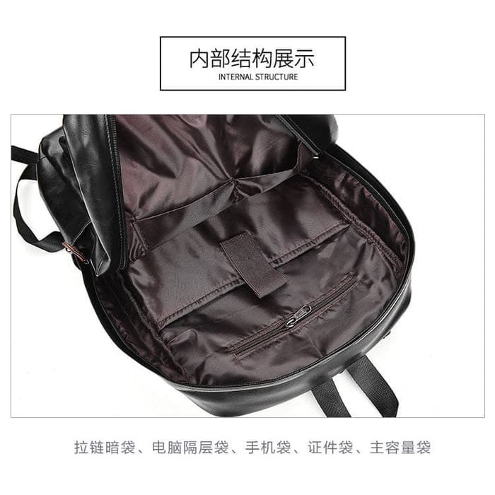 Backpack Import! COD Tas Ransel Kulit Pria Tas Punggung Tas Sekolah Tas laptop Tas Kerja Tas Kuliah Pria Wanita