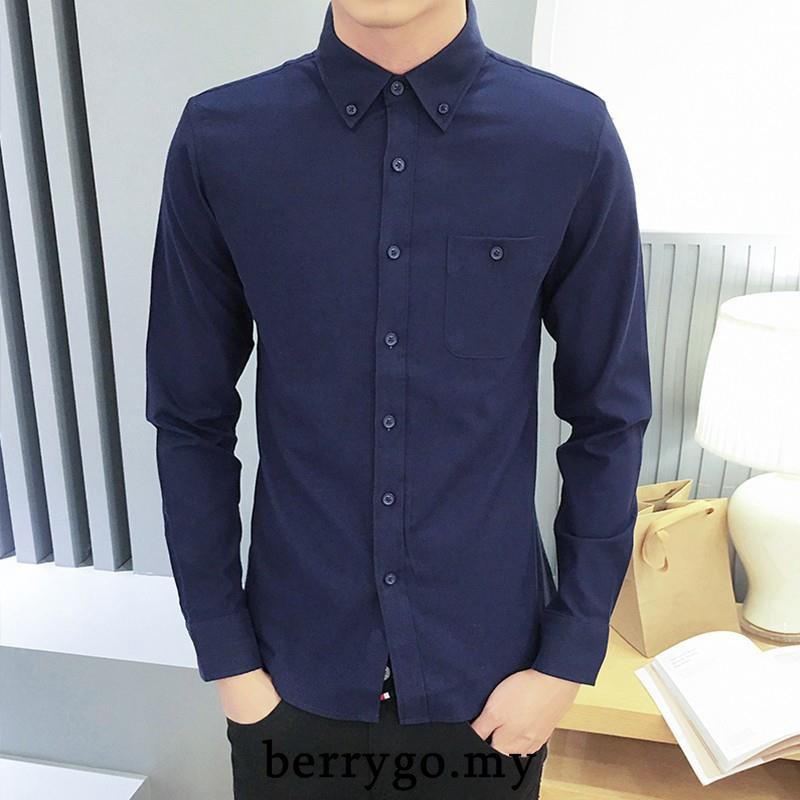 Baju Kemeja Lelaki Lengan Panjang Putih Baju Kemeja Lelaki Lengan Panjang Putih