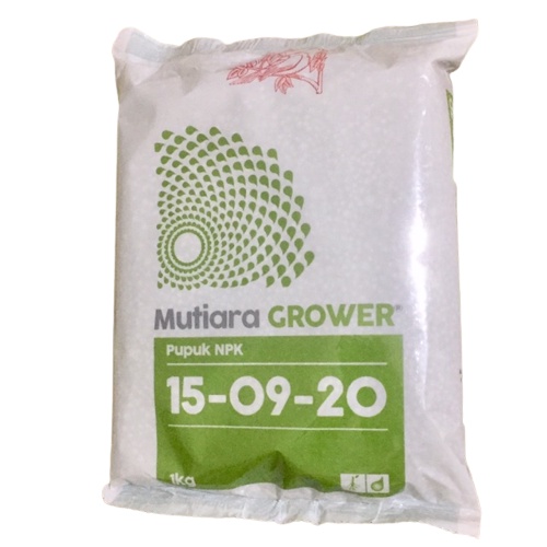 Rajaindobekasi PUPUK NPK GROWER 15-09-20+TE MUTIARA MEROKE KEMASAN PABRIK 1 KG TERMURAH GROSIR