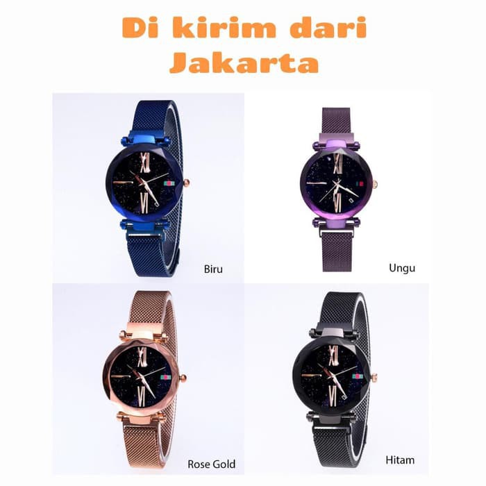 ✅ [COD] JAM TANGAN Wanita menonton Tali stainless steel RANTAI CRYSTAL KRISTAL PREMIUM WATCH W110