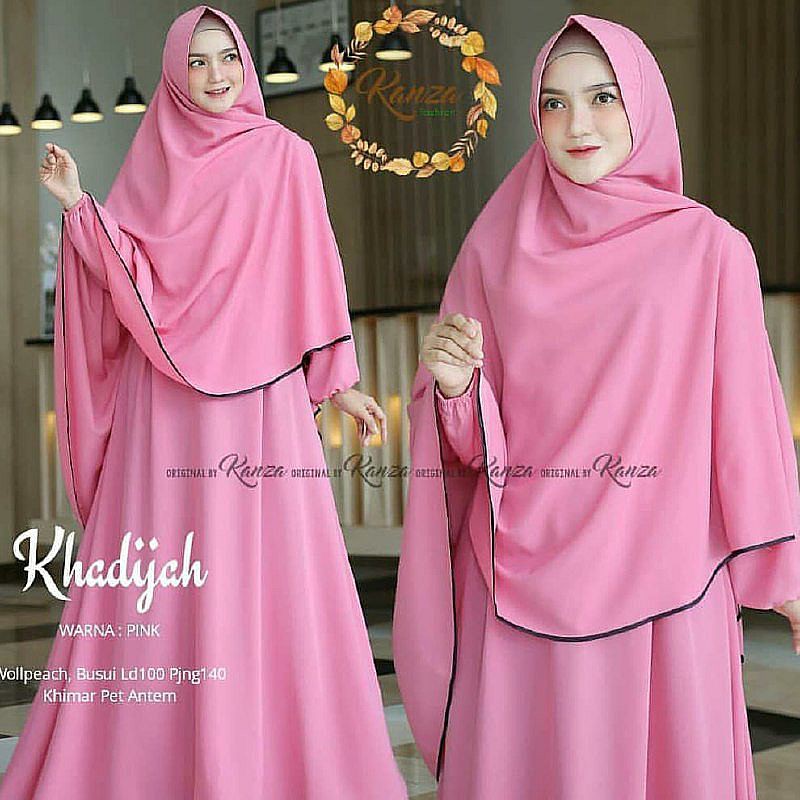 Khadijah Syari Free Hijab / Gamis Syari / WickyCollection