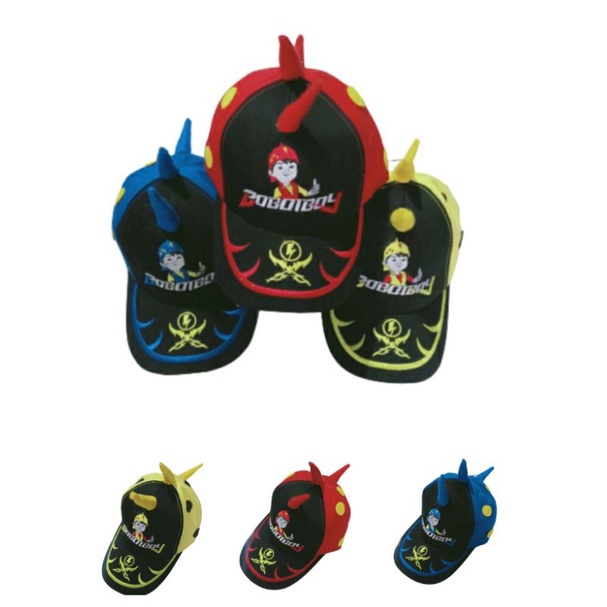 Topi Boboiboy Bordir topi boboy topi boboboy topi anak Boboiboy topi anak laki laki Boboiboy