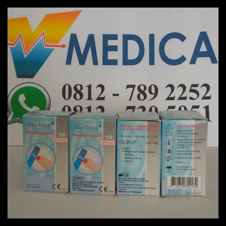 

Strip Easy Touch Cholesterol / Kolesterol Isi 10Pc
