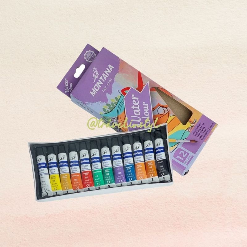 

Water Colour Montana Cat Air Montana 12 Warna 6ml