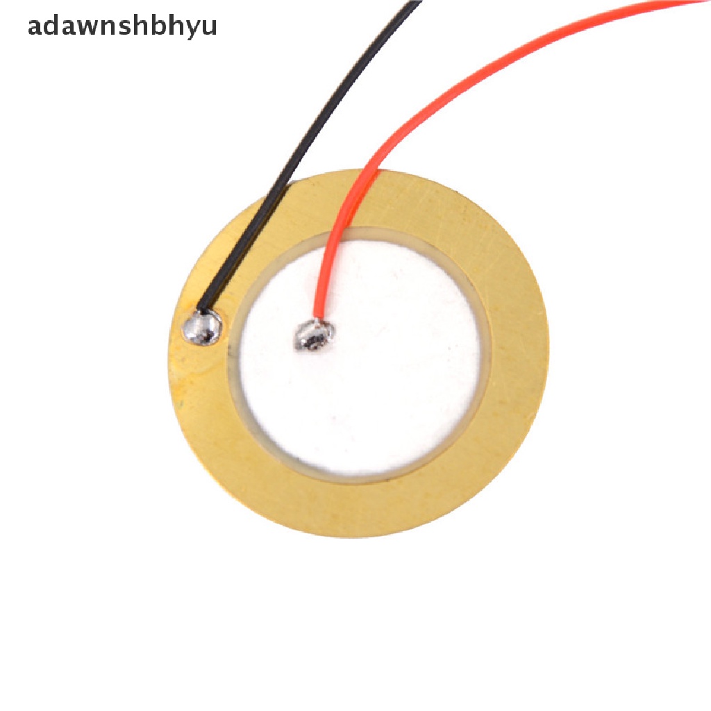 Adawnshbhyu 10PCS 27mm Sounder Sensor Trigger Drum Disc+Kawat Tembaga Elemen Piezo