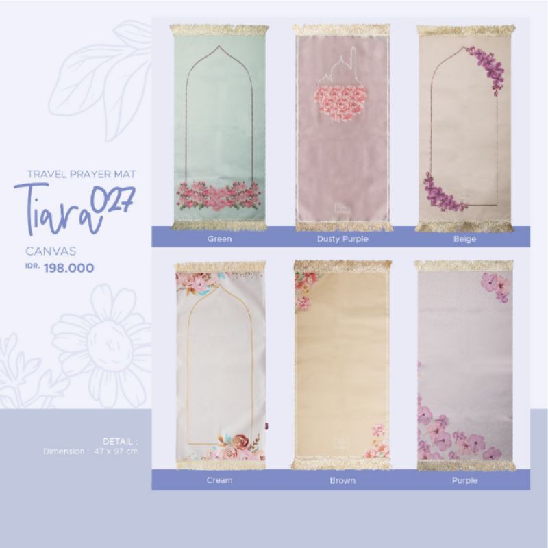 Tatuis Sajadah Travel / Travel Prayer Mat Tiara 027
