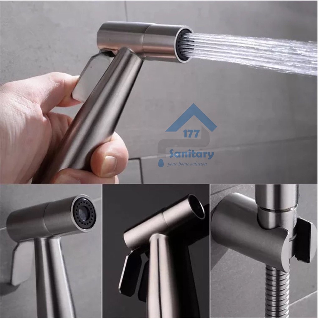 Jet shower Kloset stainless 304 murah 04-semprotan Shower cebok bidet minimalis kepala head  spray toilet washer kloset closet /B26