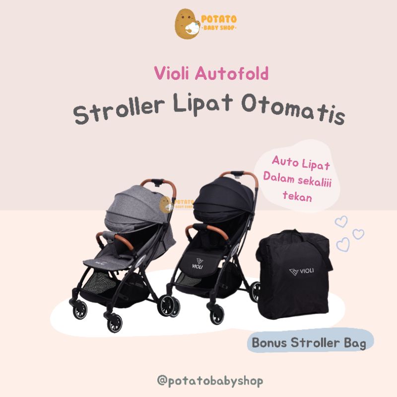 Violi Auto Fold Stroller - Lipat otomatis