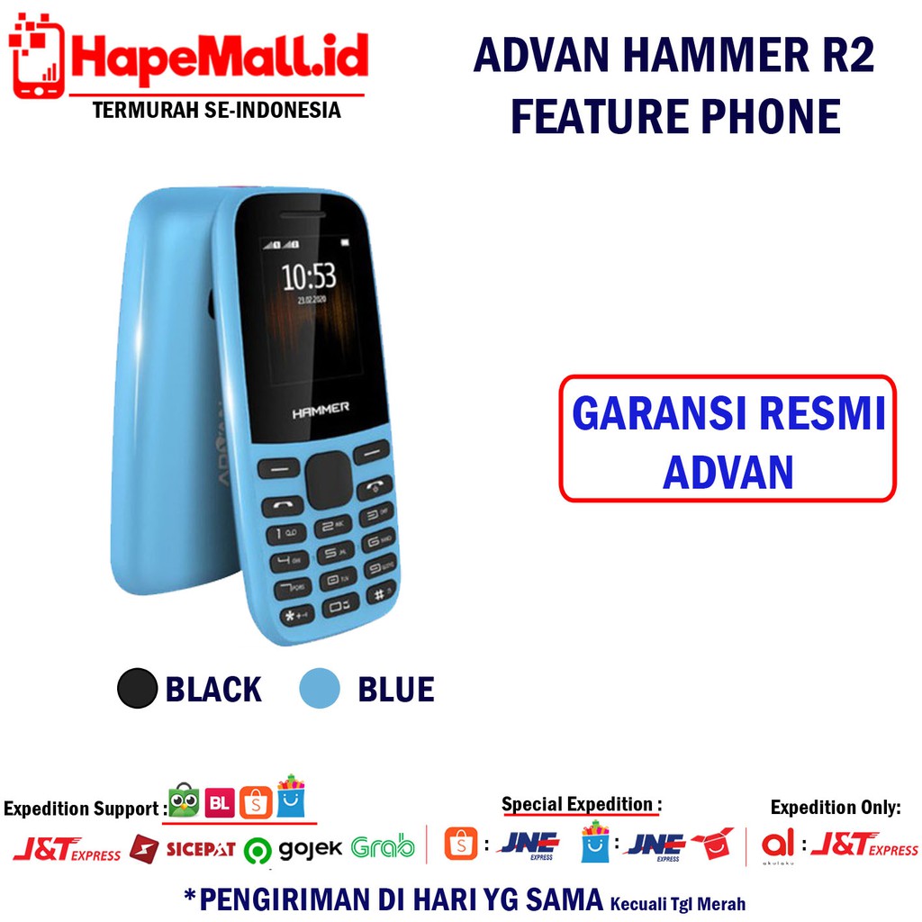 ADVAN HAMMER R2 FEATURE PHONE GARANSI RESMI ADVAN TERMURAH