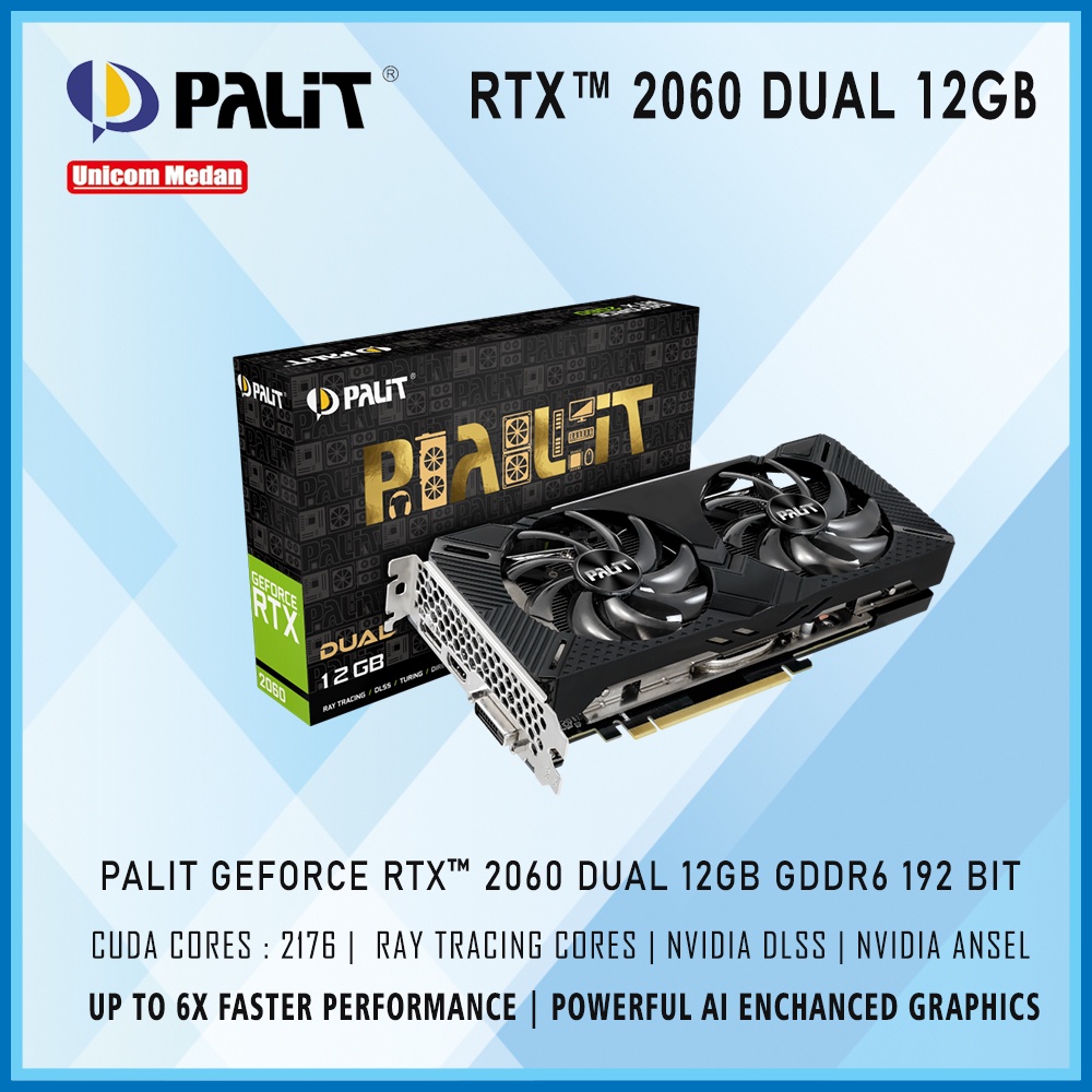 PALIT RTX 2060 12GB DUAL GDDR6 192 BIT