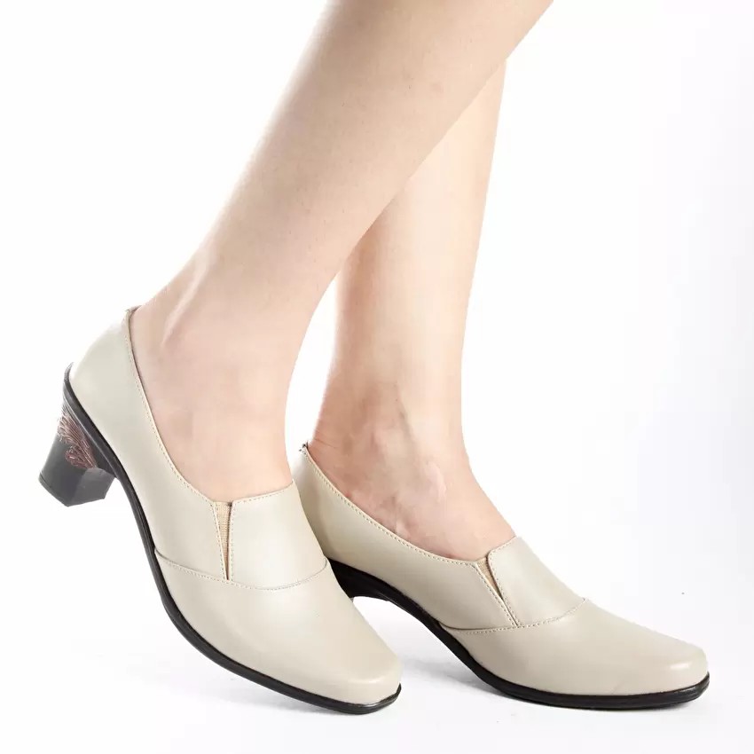 Yutaka Formal High Heel-Krem - Vrand Trand